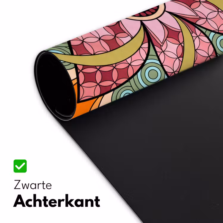 Bureau onderlegger - Mandala - Geometrisch - Kunst - Decoratief - Kleurrijk — 5