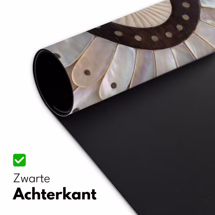 Bureau onderlegger - Parelmoer - Patroon - Decoratie - Ambacht - Wit — 5