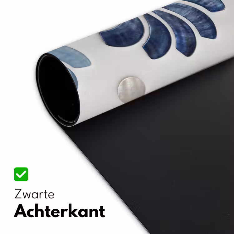 Bureau onderlegger - Bloemen - Parelmoer - Abstract - Patroon - Blauw — 5