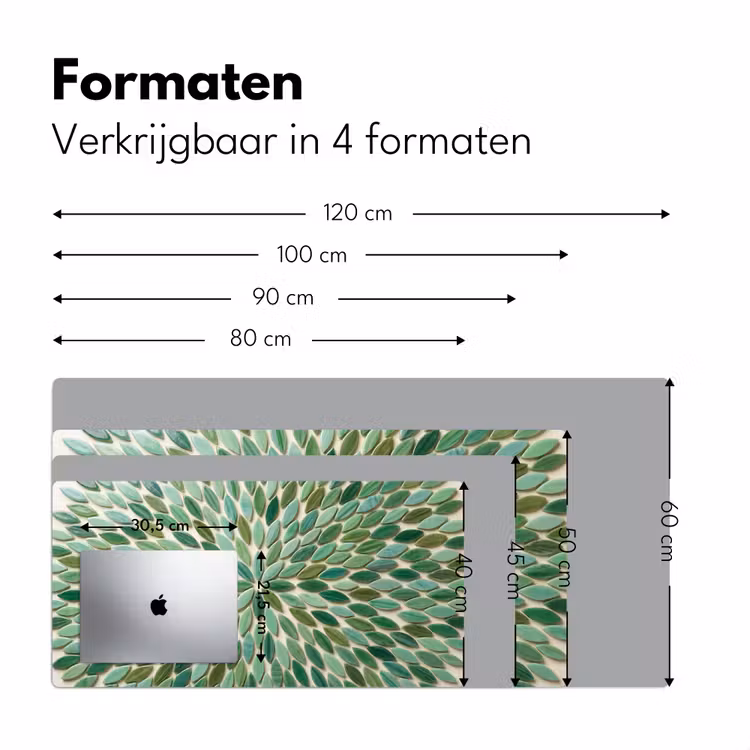 Bureau onderlegger - Patroon - Blad - Groen - Abstract — 8