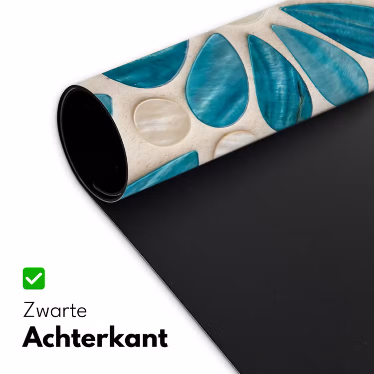 Bureau onderlegger - Patroon - Mozaïek - Schelpen - Abstract - Turquoise — 5