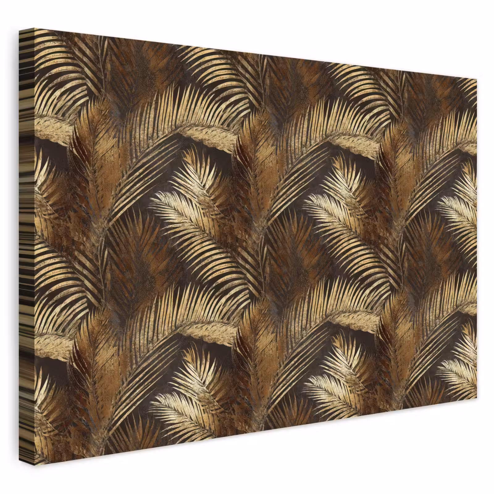 Buiten canvas - Tropisch - Bladeren - Goud — 1