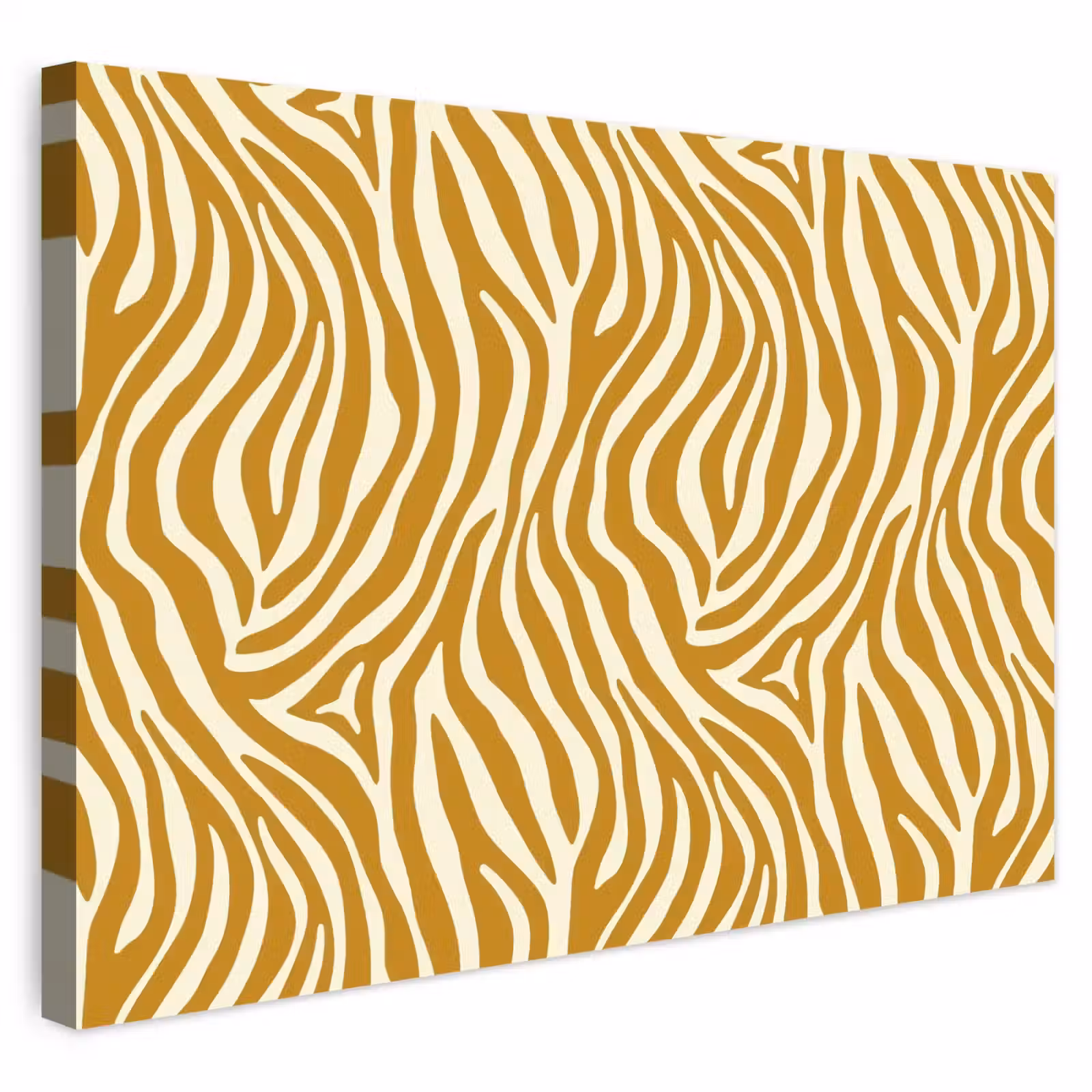 Buiten canvas - Zebra - Klassiek - Oker - Geel — 1