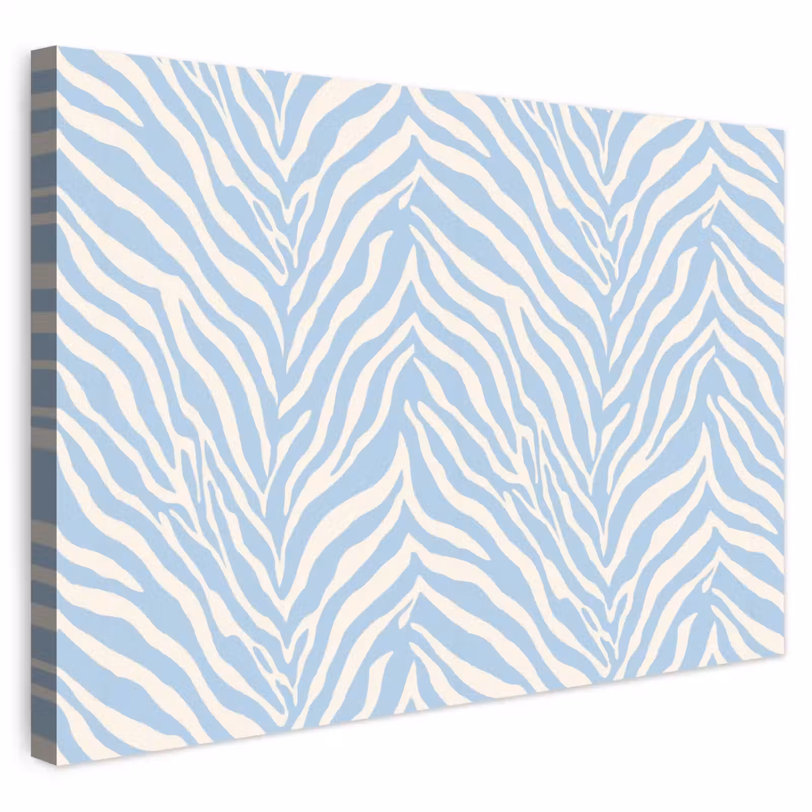 Buiten canvas - Zebra - Motief - Blauw - Wit — 1