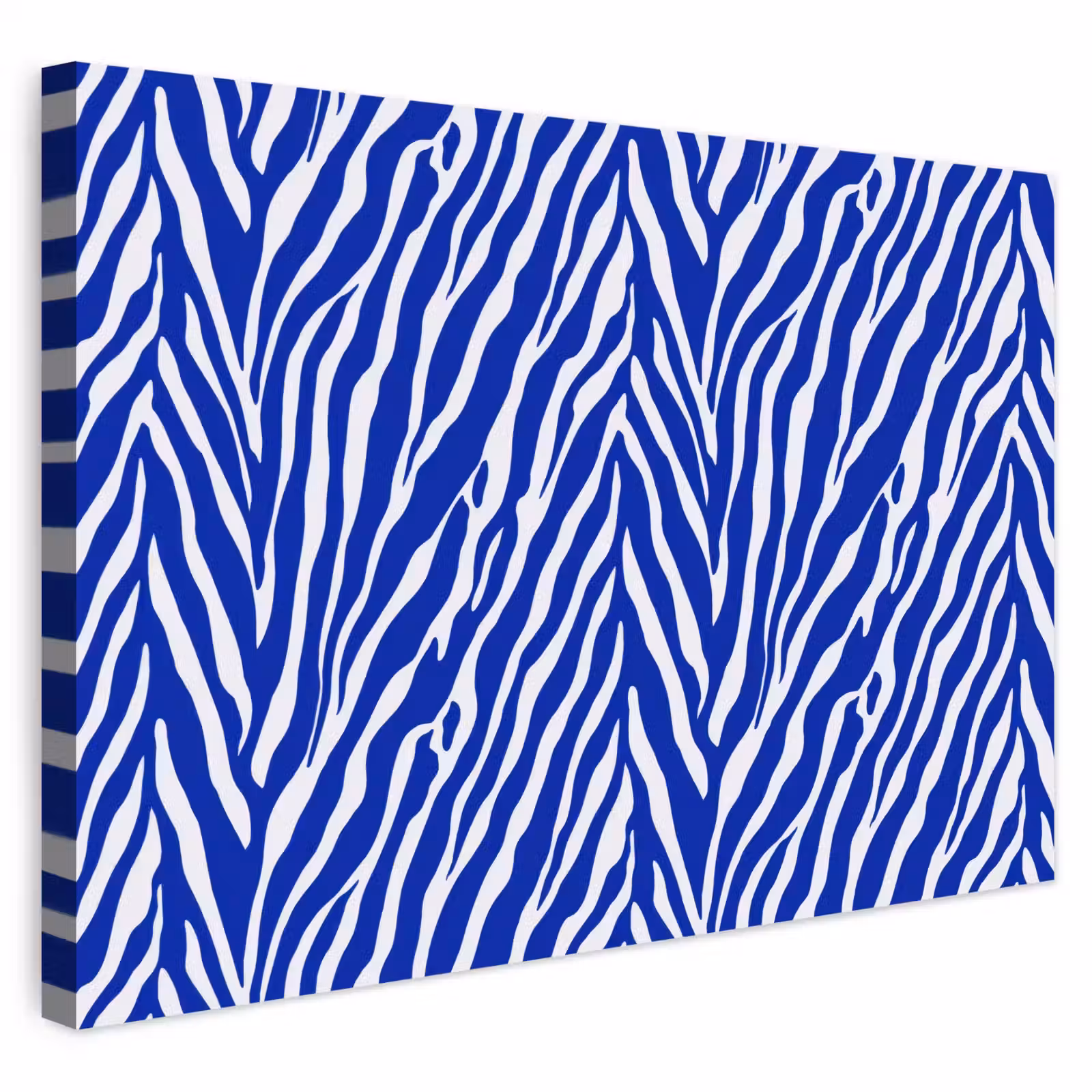 Buiten canvas - Zebra - Patroon - Kobalt - Blauw — 1