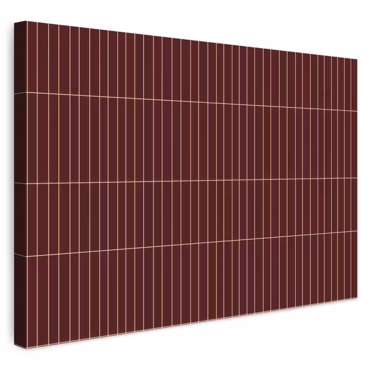 Buiten canvas - Lijnen - Patroon - Bordeaux — 1