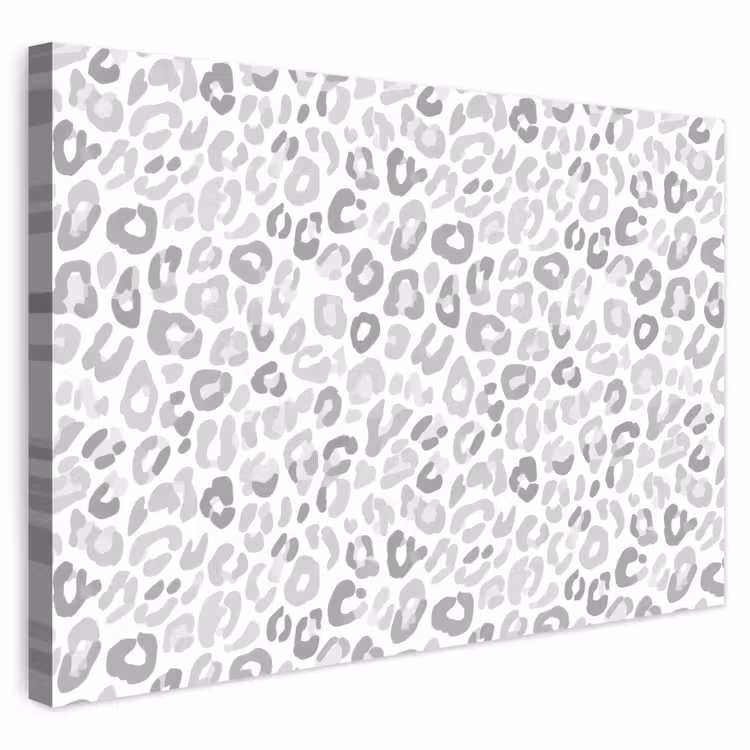 Buiten canvas - Luipaard - Motief - Grijs — 1