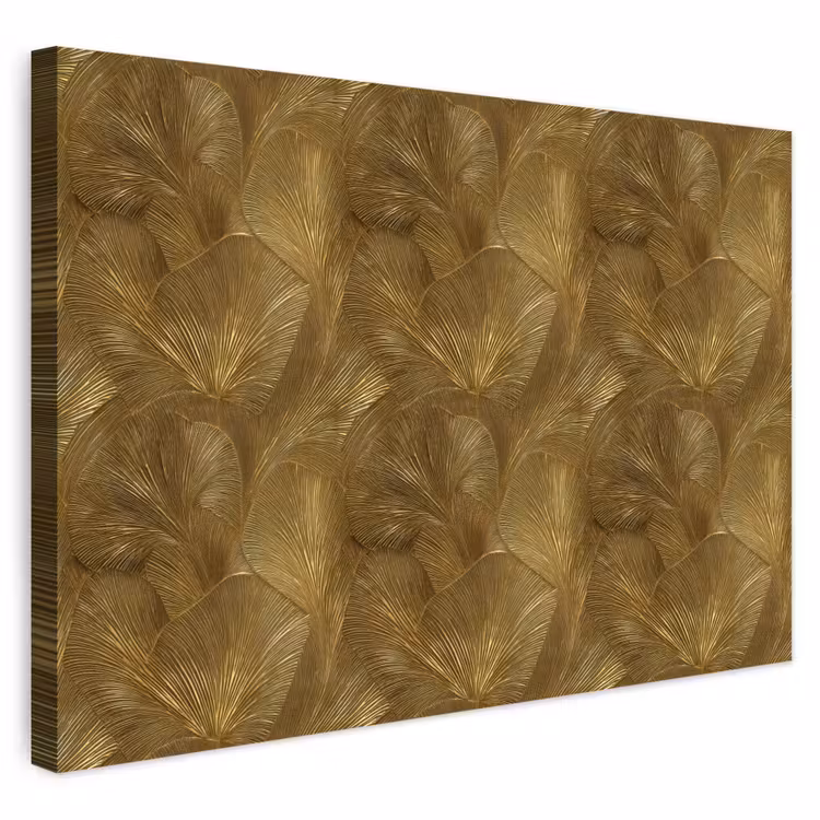Buiten canvas - Organisch - Lijnen - Goud — 1
