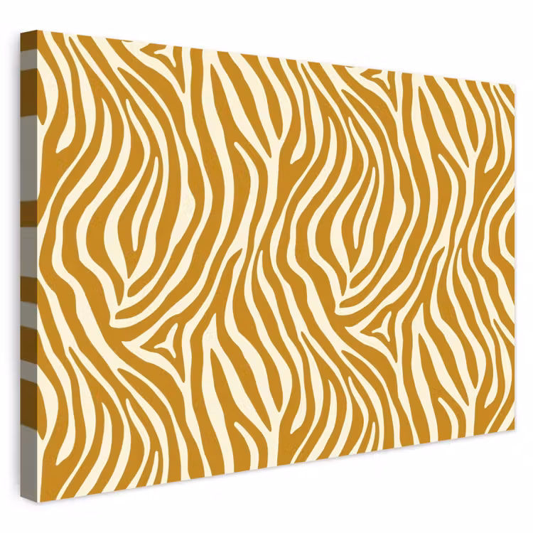 Buiten canvas - Zebra - Klassiek - Oker - Geel — 1