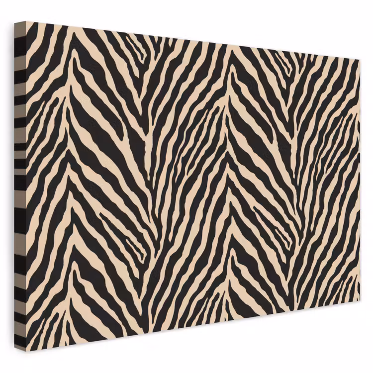 Buiten canvas - Zebra - Klassiek - Zwart — 1