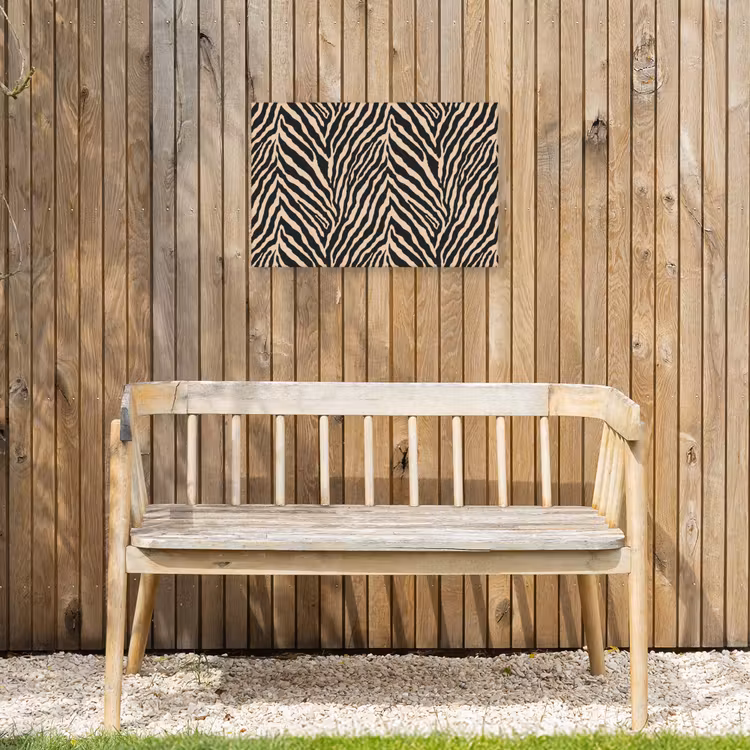 Buiten canvas - Zebra - Klassiek - Zwart — 3