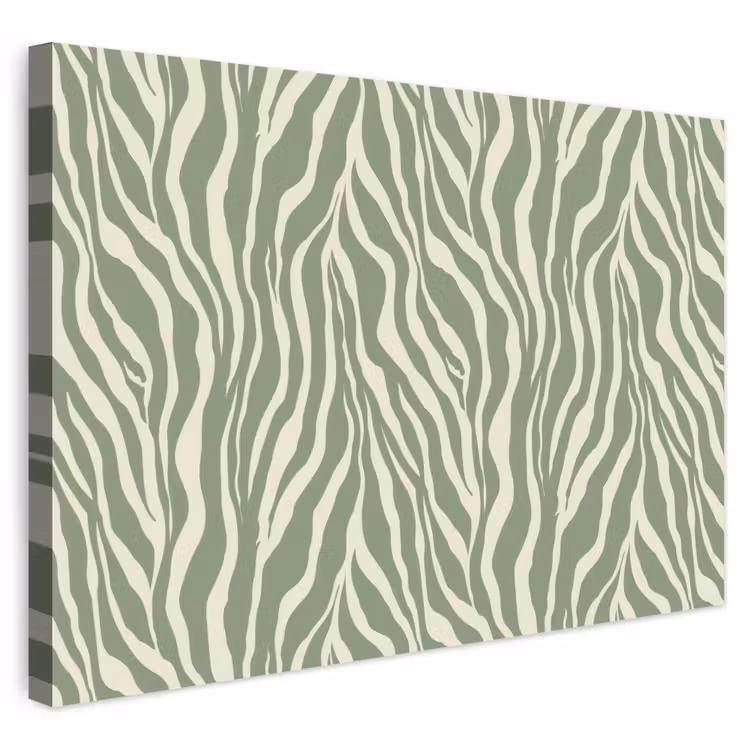 Buiten canvas - Zebra - Motief - Groen — 1