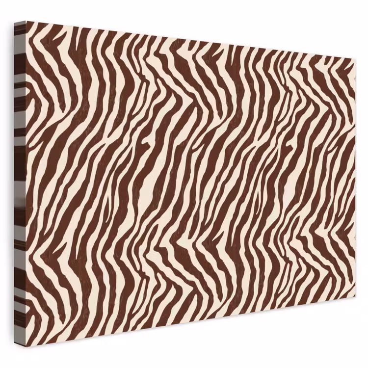 Buiten canvas - Zebra - Patroon - Zwart - Wit — 1