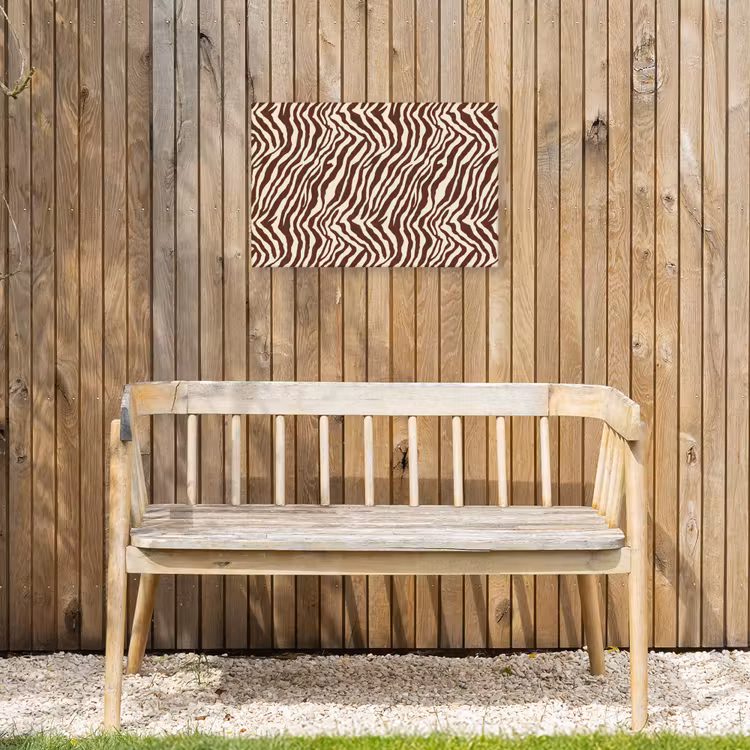Buiten canvas - Zebra - Patroon - Zwart - Wit — 3
