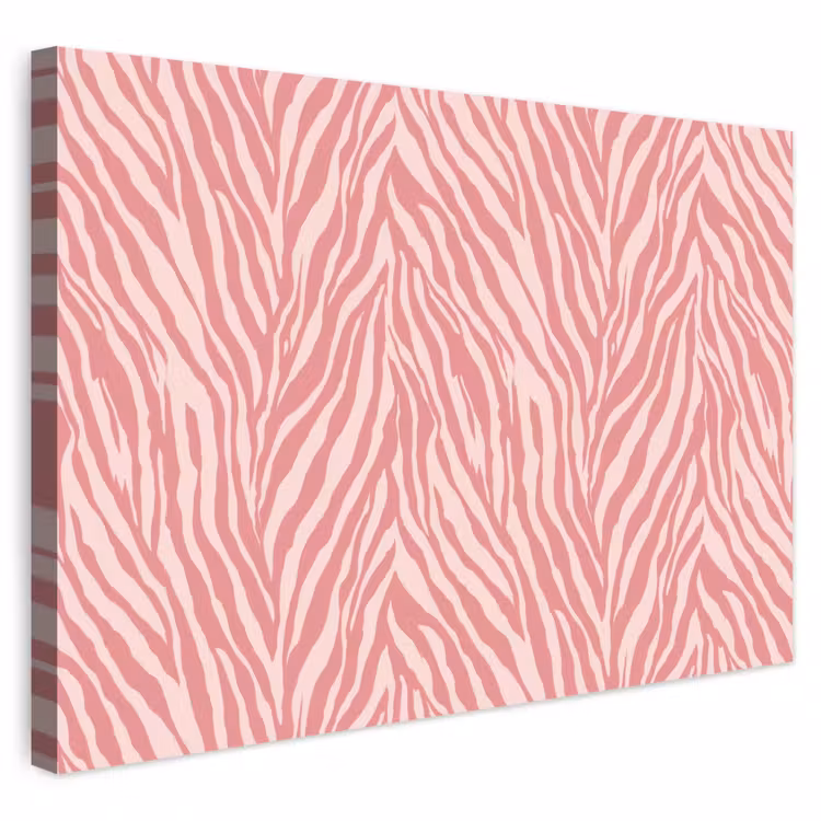 Buiten canvas - Zebra - Print - Roze — 1