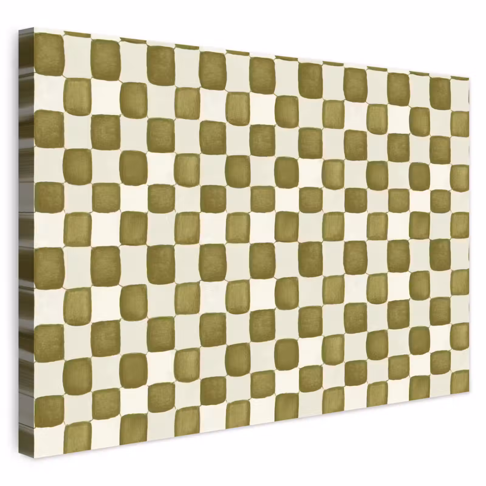 Buiten canvas - Schaak - Patroon - Groen — 1