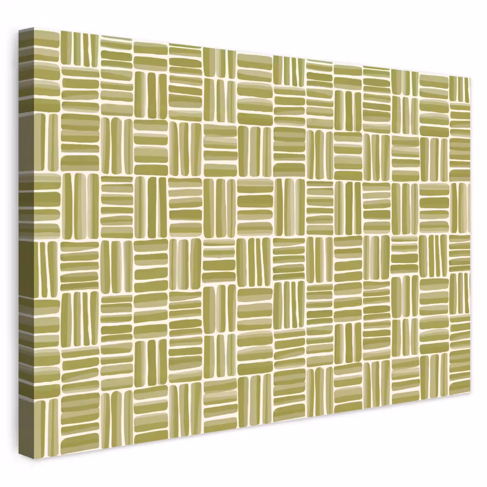 Buiten canvas - Vlecht - Patroon - Groen — 1
