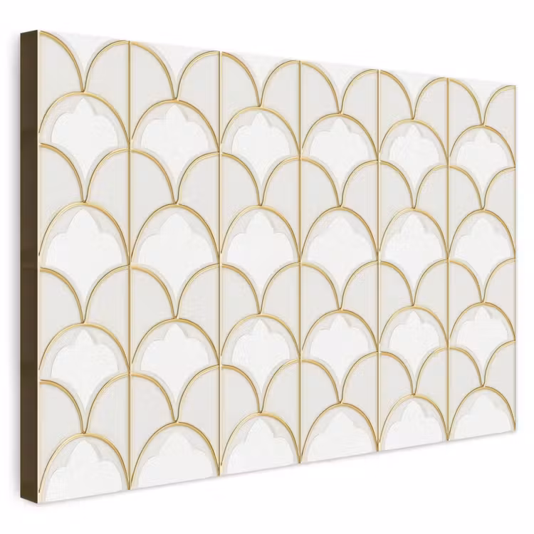 Buiten canvas - Mozaïek - Bogen - Goud — 1