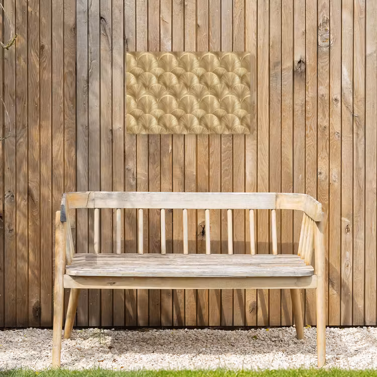 Buiten canvas - Patroon - Waaier -  Goud — 3