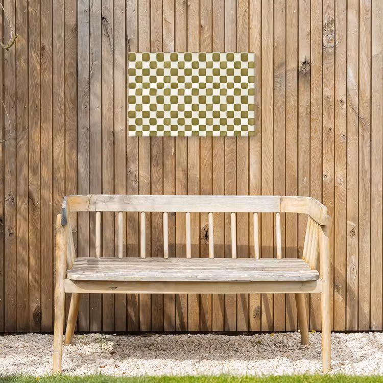 Buiten canvas - Schaak - Patroon - Groen — 3