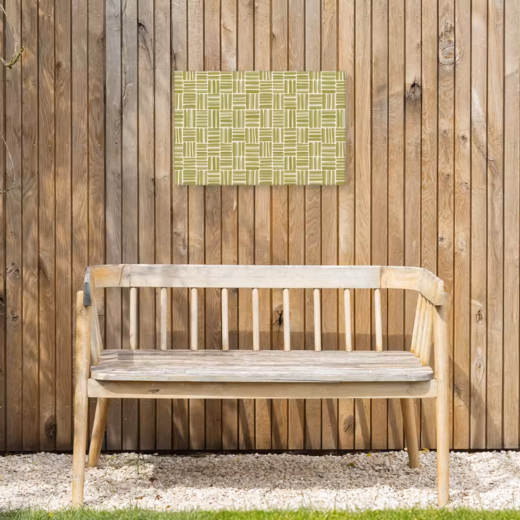 Buiten canvas - Vlecht - Patroon - Groen — 3