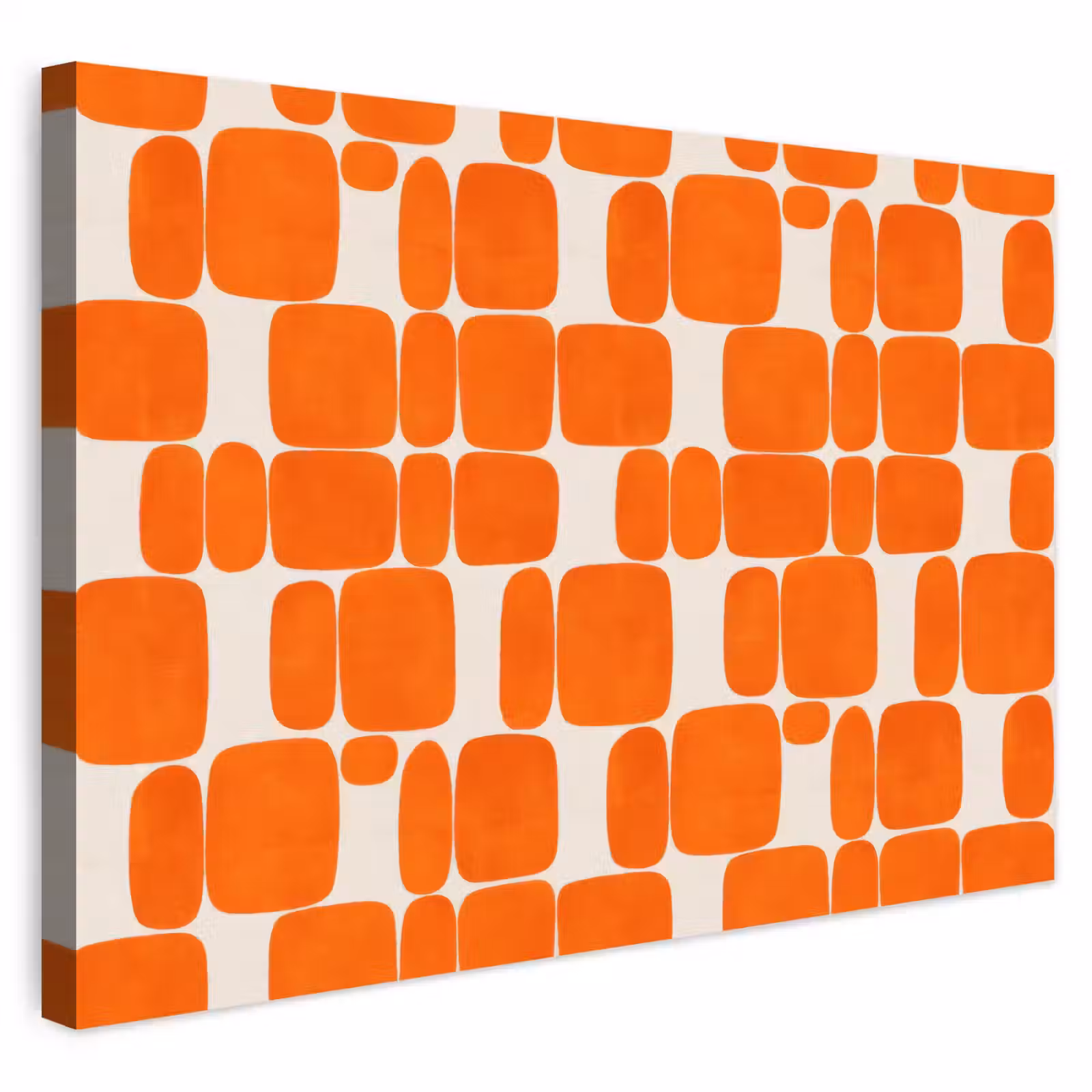 Buiten canvas - Patroon - Retro - Oranje — 1