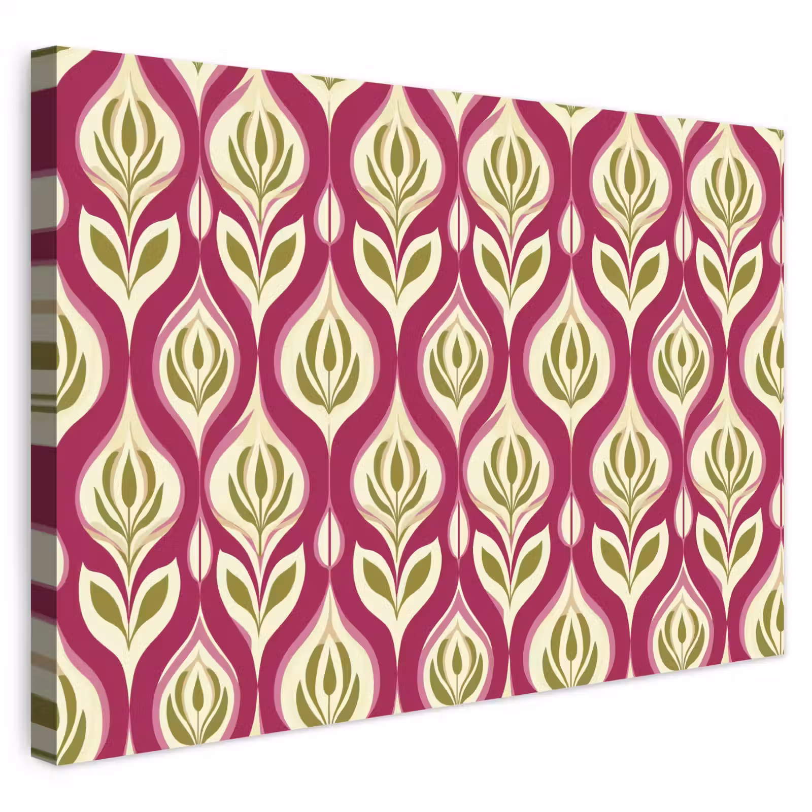 Buiten canvas - Retro - Floraal - Paars — 1