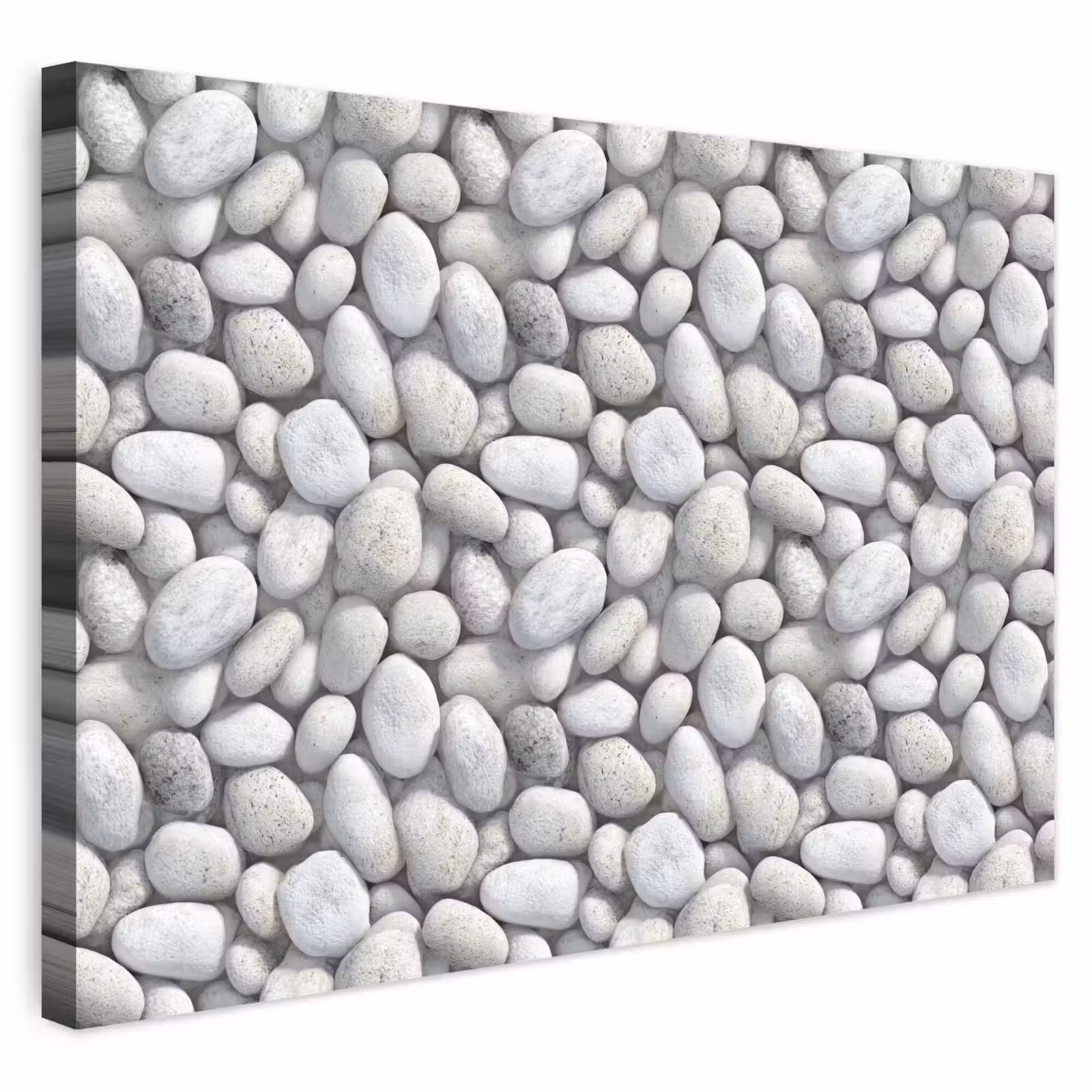 Buiten canvas - Steentjes - Grijs - Ovaal — 1