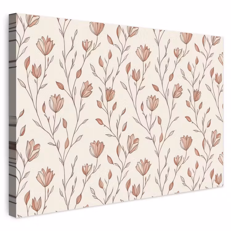 Buiten canvas - Patroon - Klassiek - Roze — 1