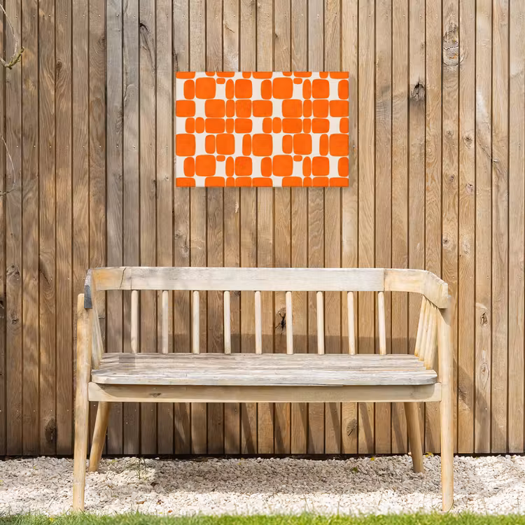 Buiten canvas - Patroon - Retro - Oranje — 3