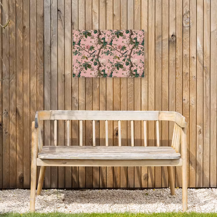 Buiten canvas - Pioenrozen - Botanisch - Vogel — 3