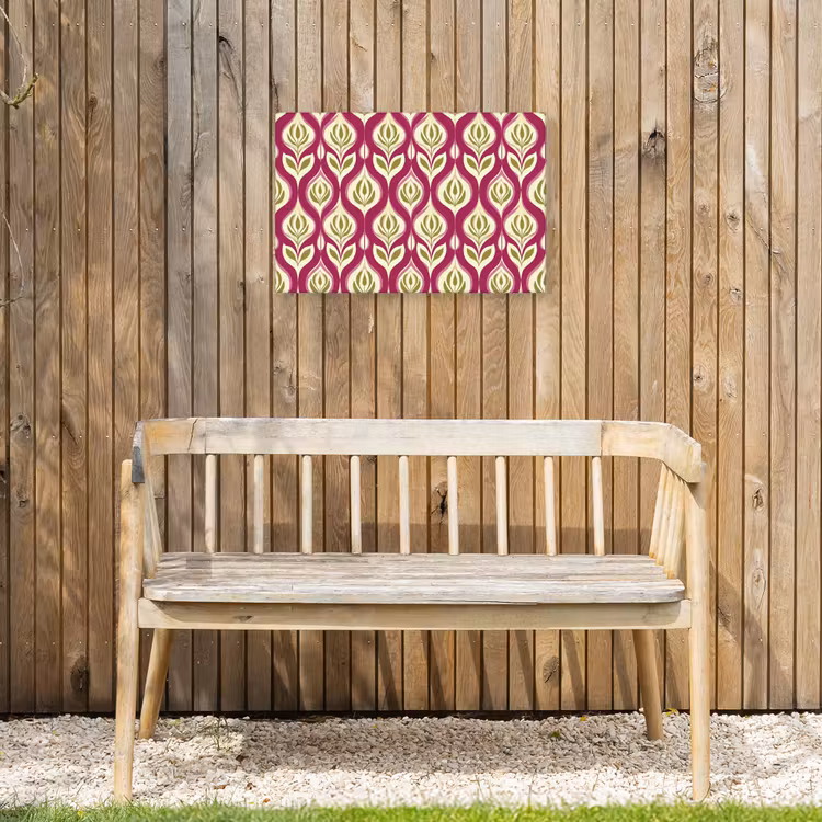 Buiten canvas - Retro - Floraal - Paars — 3