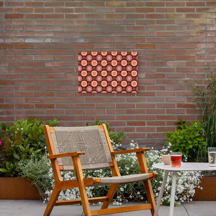 Buiten canvas - Retro - Madelief - Roze — 2