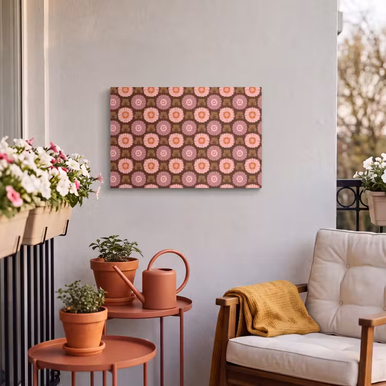 Buiten canvas - Retro - Madelief - Roze — 4