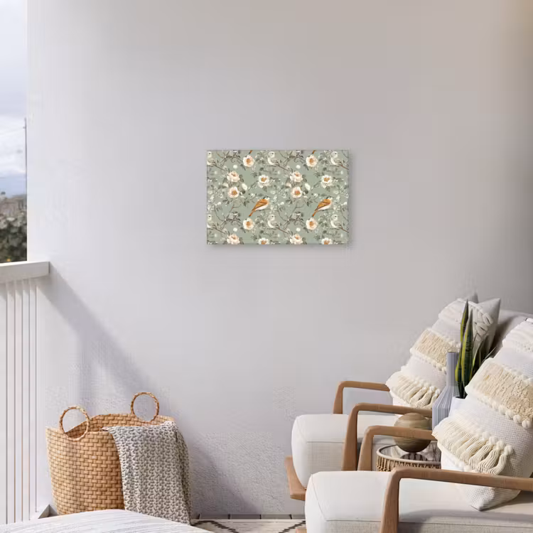 Buiten canvas - Roze - Vogels - Kleurrijk — 4