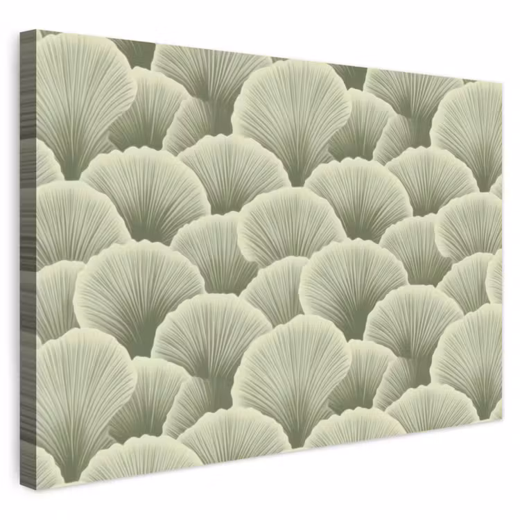 Buiten canvas - Waaier - Blad - Groen — 1