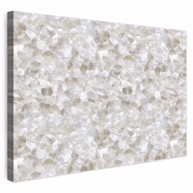 Buiten canvas - Wit - Penseelstreken - Reliëfeffect — 1