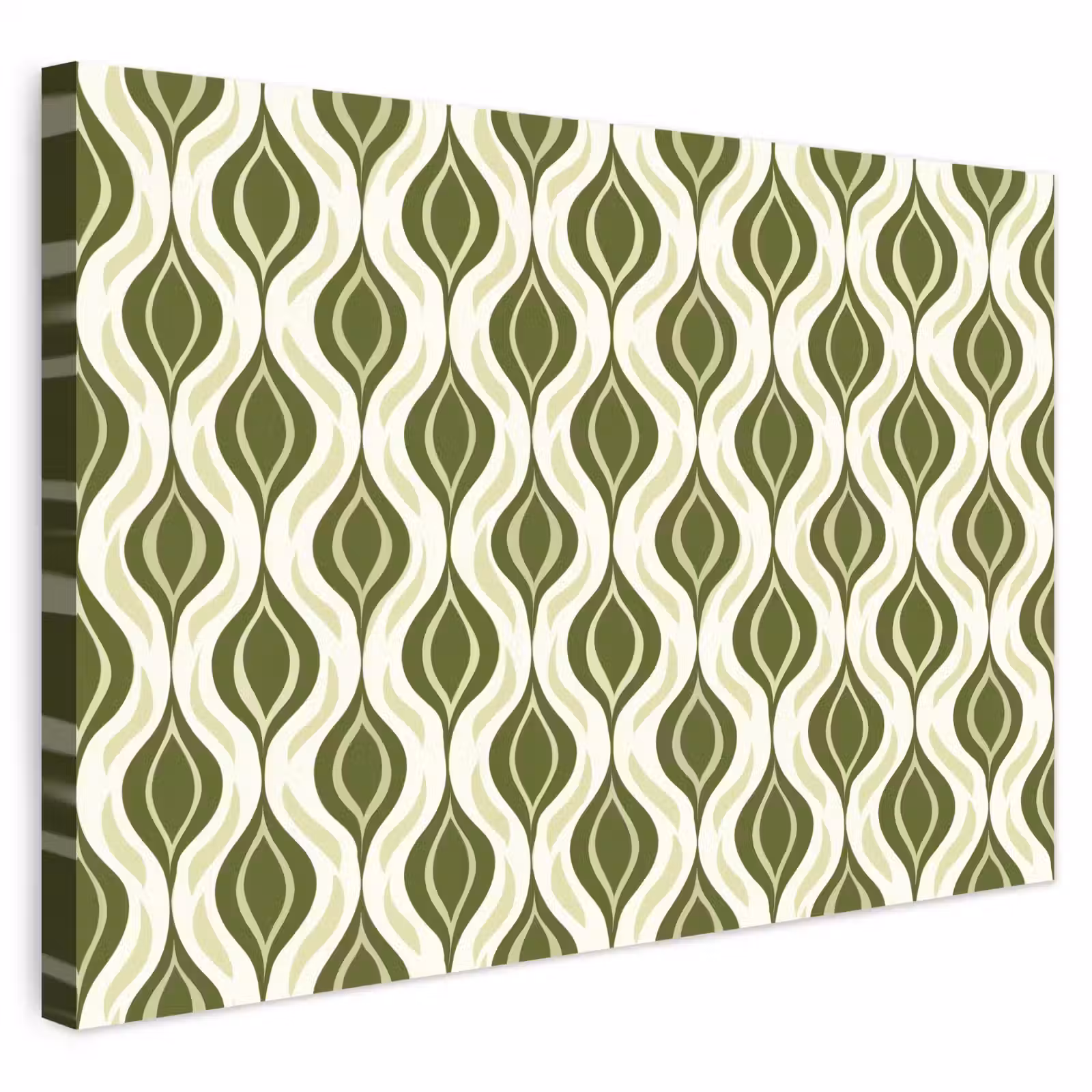 Buiten canvas - Patroon - Retro - Groen — 1