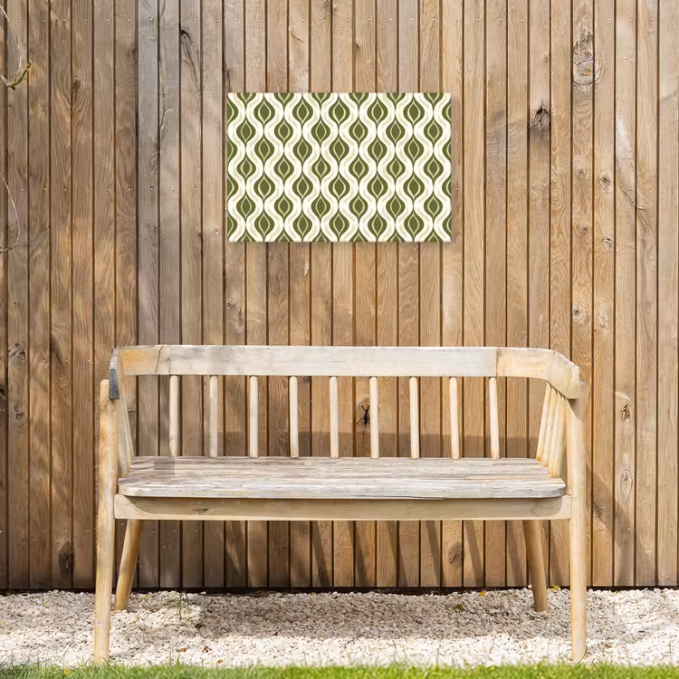 Buiten canvas - Patroon - Retro - Groen — 3