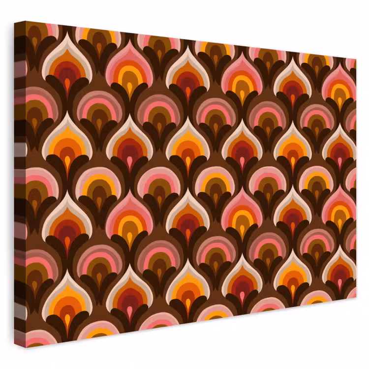 Buiten canvas - Patroon - Retro - Kleurrijk — 1
