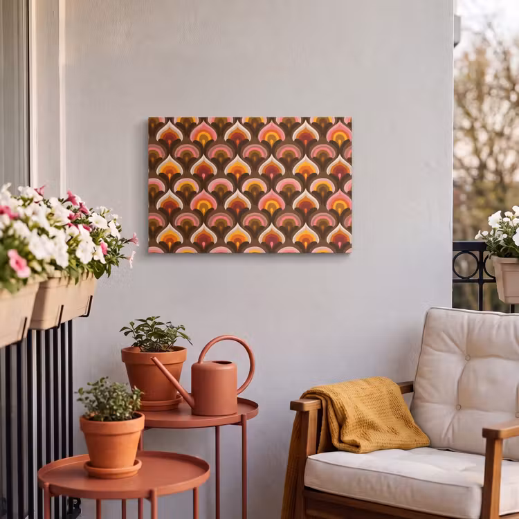 Buiten canvas - Patroon - Retro - Kleurrijk — 4