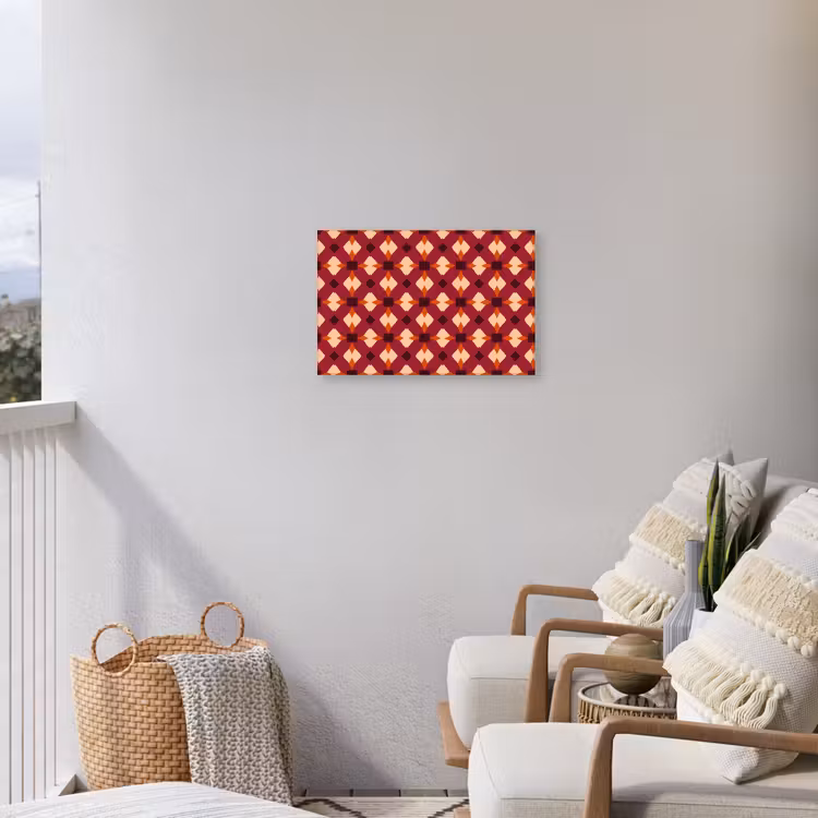 Buiten canvas - Retro - Patroon - Kleurrijk — 4