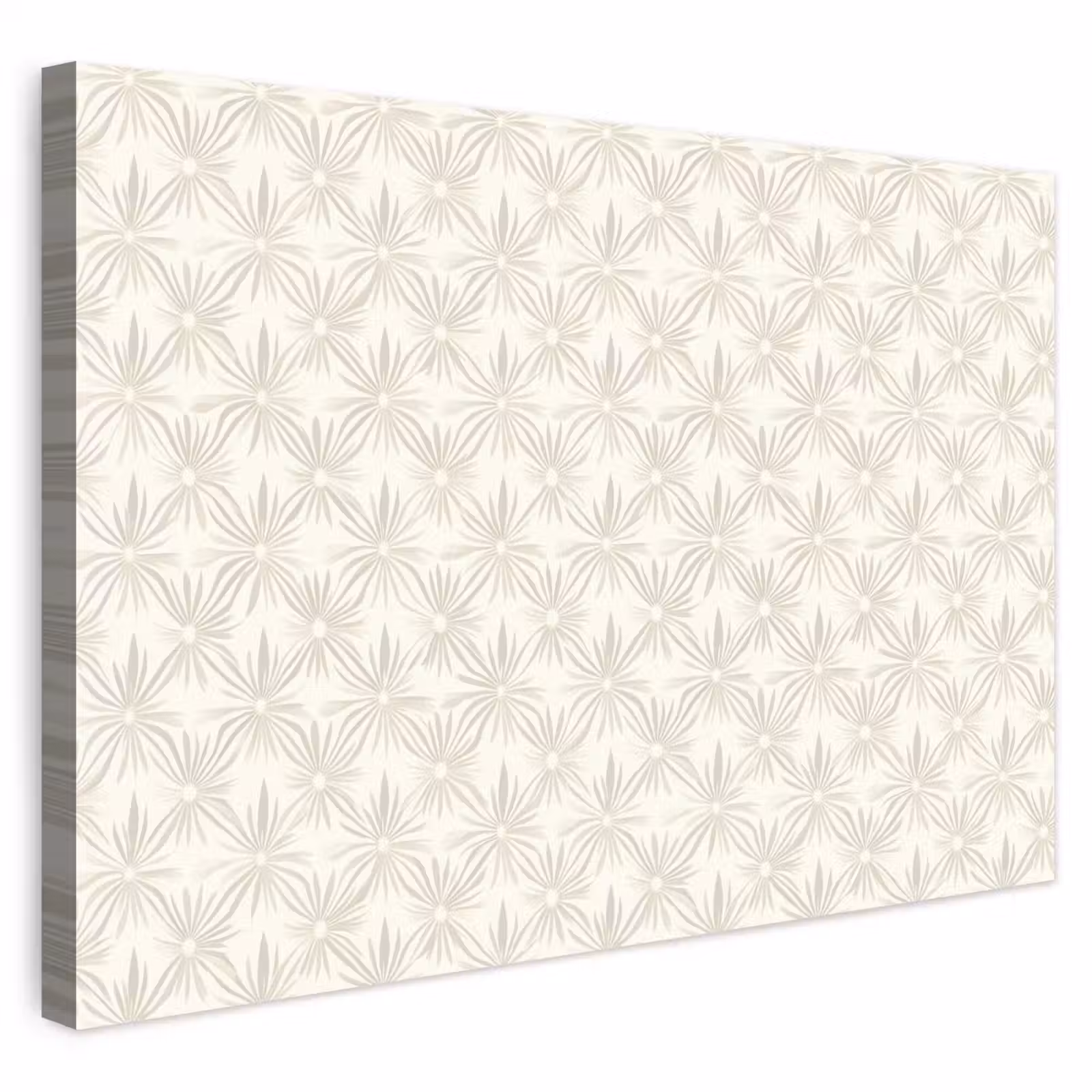 Buiten canvas - Patroon - Bloemen - Beige — 1