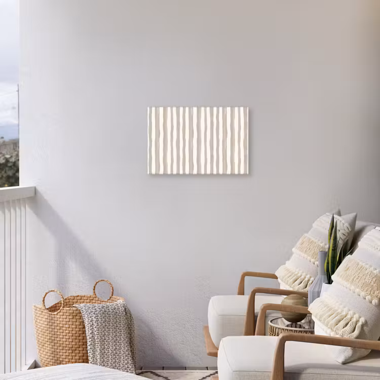 Buiten canvas - Minimalistisch - Strepen - Beige — 4