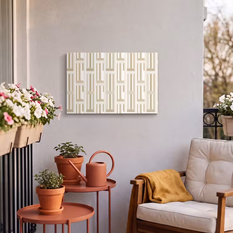 Buiten canvas - Modern - Geometrisch - Beige — 4