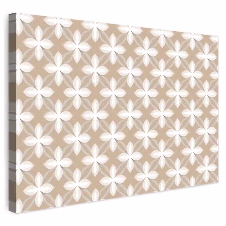 Buiten canvas - Patroon - Symmetrisch - Beige — 1