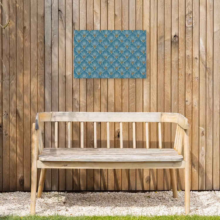 Buiten canvas - Symmetrisch - Patroon - Blauw — 3