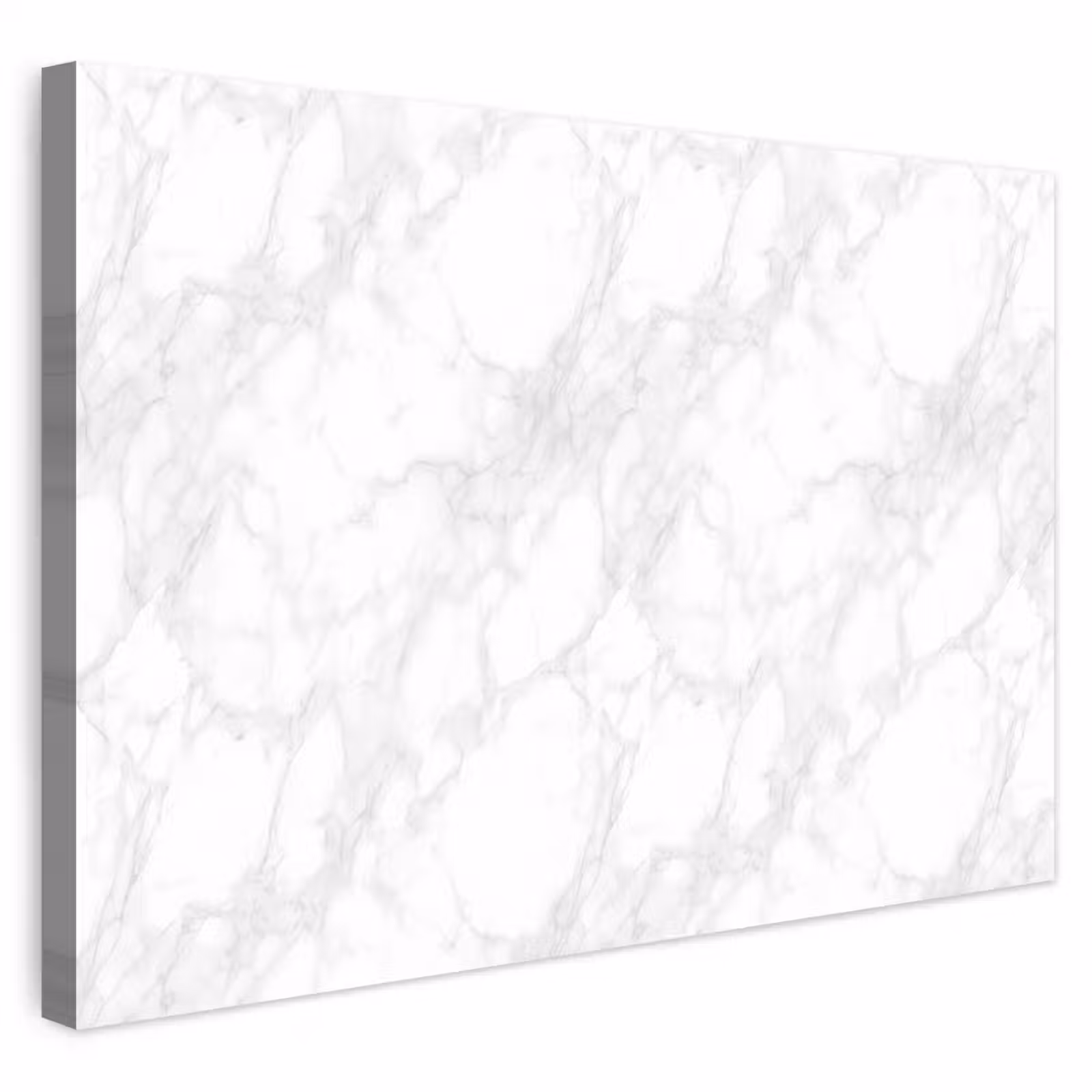 Buiten canvas - Minimalistisch - Wit - Grijze aders — 1