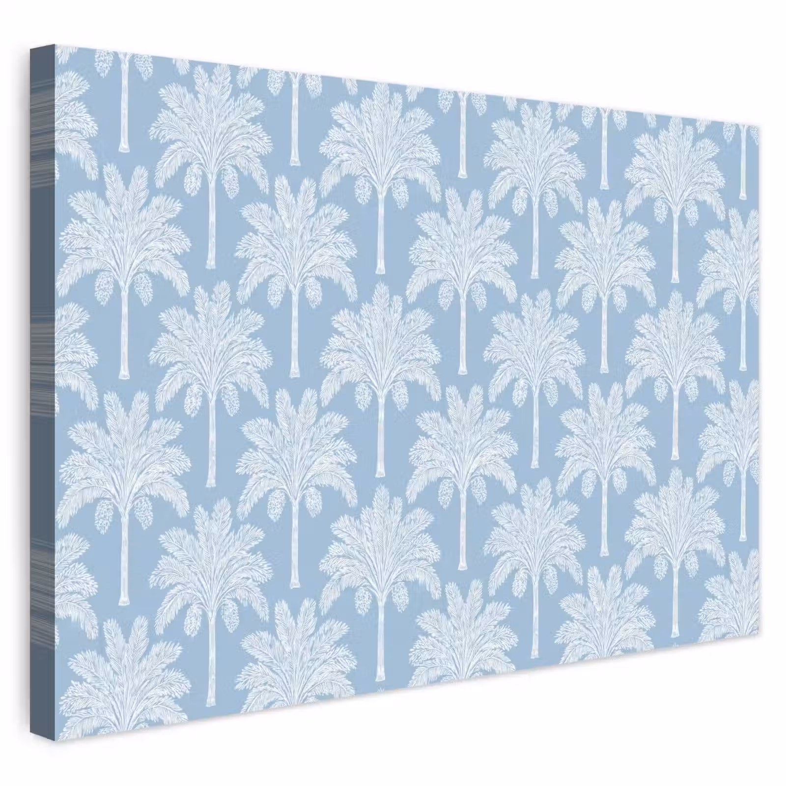 Buiten canvas - Palmboom - Modern - Blauw — 1