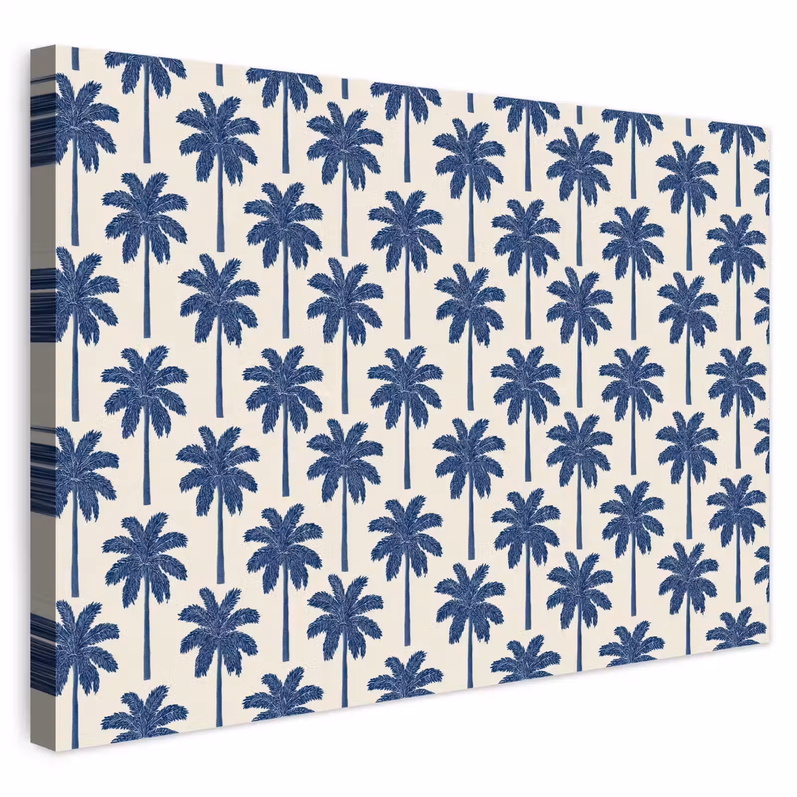 Buiten canvas - Symmetrisch - Palm - Blauw — 1